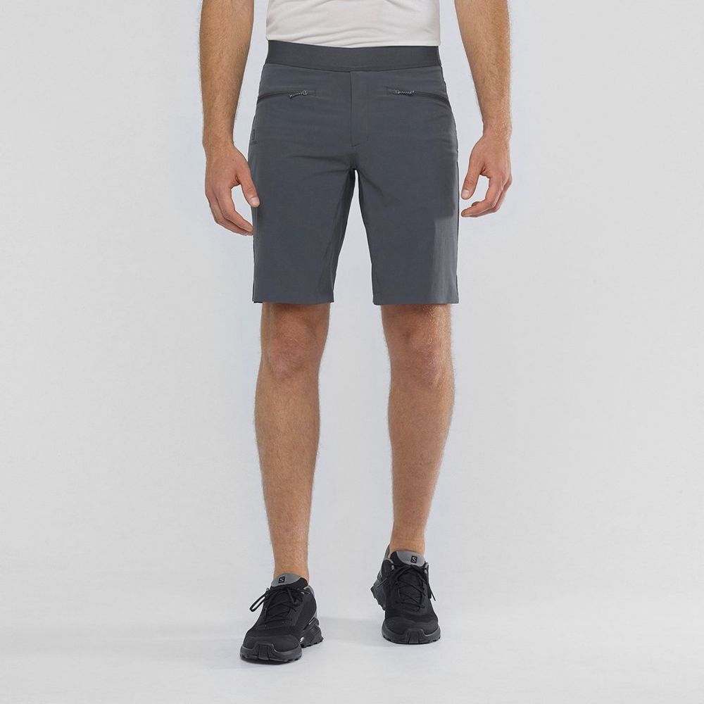 SALOMON WAYFARER PULL ON Philippines - Men's Shorts - Black | 726589-ULO